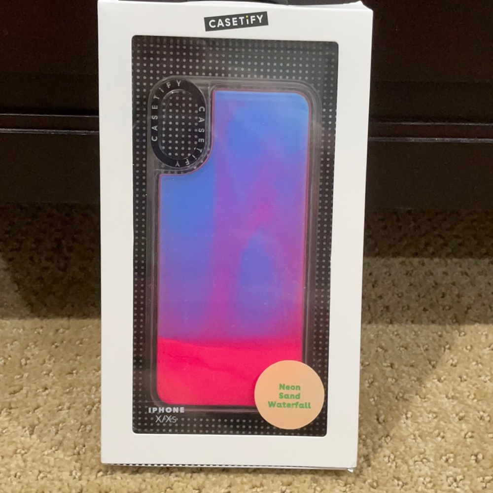 Casetify neon sand waterfall iPhone X/XS case NIP